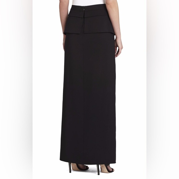 BCBG black Beverly peplum formal black tie maxi skirt - Picture 2 of 9